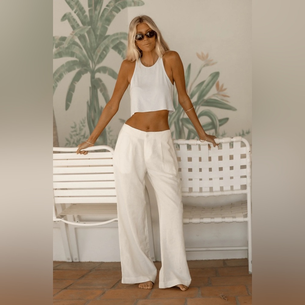 Resa Malcom Linen Trousers Size Large